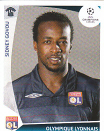 Sidney Govou Olympique Lyonnais samolepka UEFA Champions League 2009/10 #308